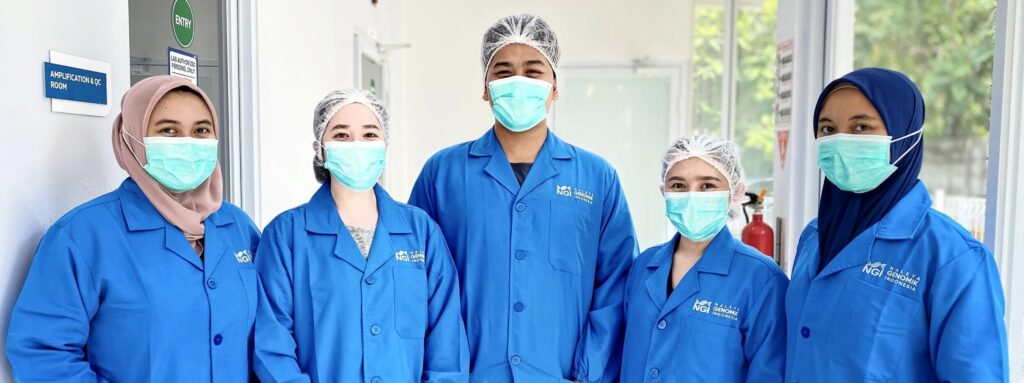 NGI Team with blue clothes